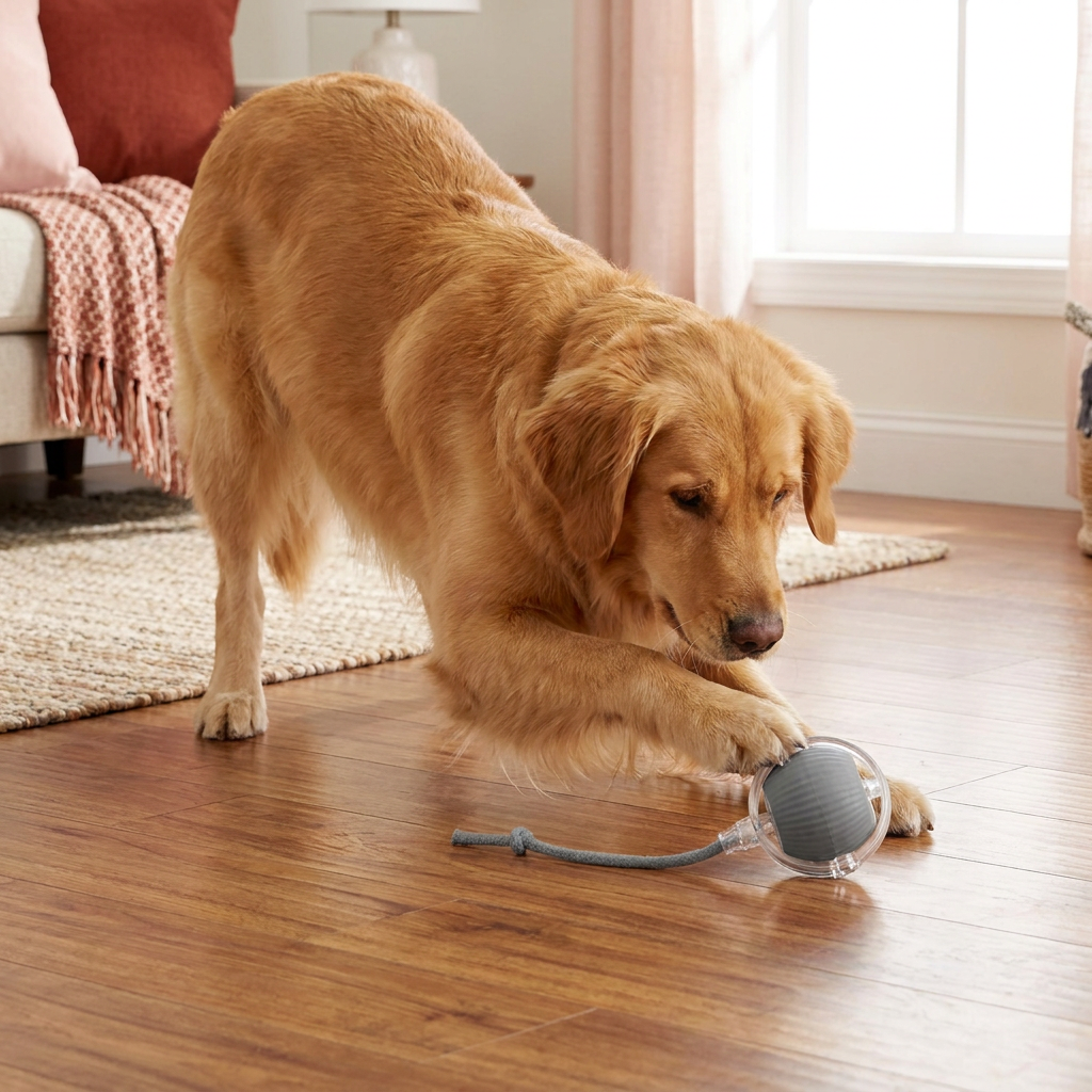 Interaktive Spielball mit Schwanz für Hunde