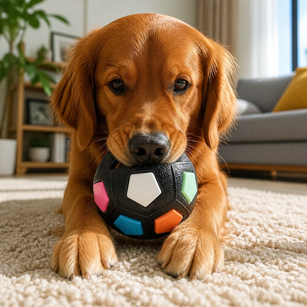 Robuster Spielzeug Ball zum Stressabbau für Hunde