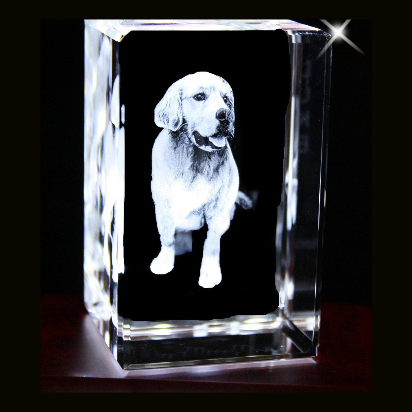 Personalisierter Kristallquader mit 2D/3D Lasergravur – Zeitlose Erinnerung