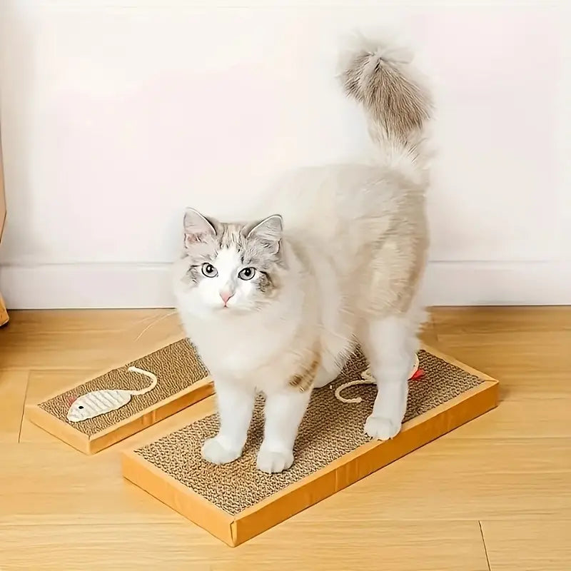 Katzen Kratzbrett – Robuste Kratzmatte Mit Spielmotiv