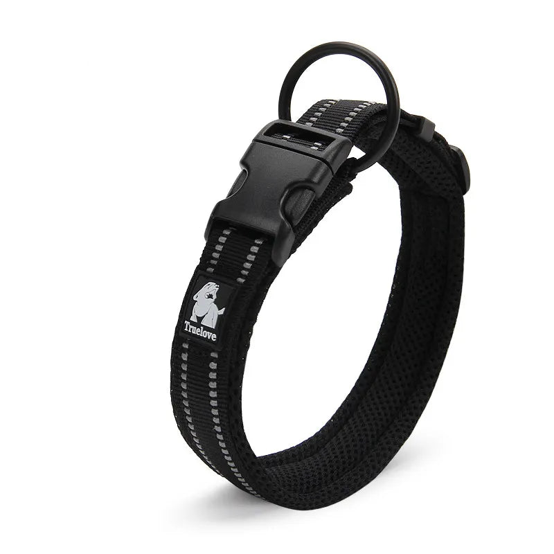 Truelove Reflektor-Hundehalsband – Atmungsaktiv und Verstellbar für Höchsten Komfort