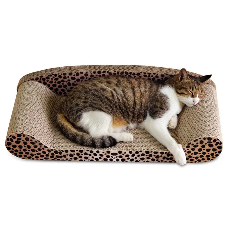 Katzen Kratzmatte und Liegefläche im Leoparden-Design – Stabil und Komfortabel