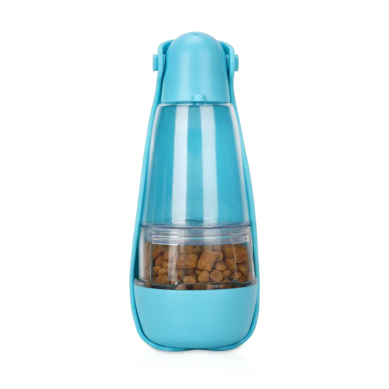 Trinkflasche für Hunde – Wasserflasche für Unterwegs mit Futternapf