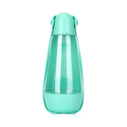 Trinkflasche für Hunde – Wasserflasche für Unterwegs mit Futternapf