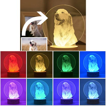 Personalisierte LED Nachtlampe für Tierliebhaber