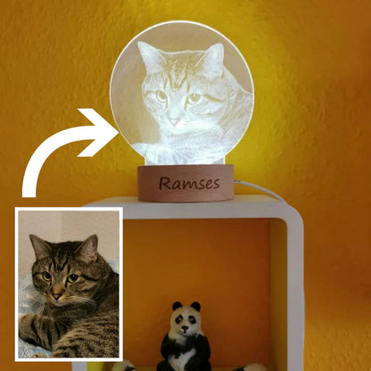 Personalisierte LED Nachtlampe für Tierliebhaber