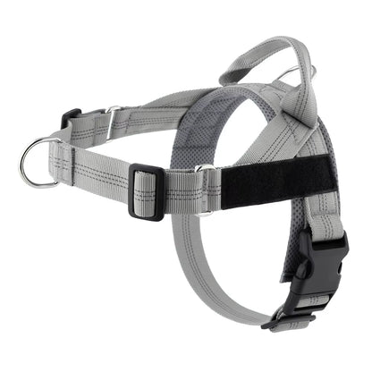 Individuell gestaltetes, reflektierendes No-Pull-Hundegeschirr mit personalisiertem Namensaufnäher