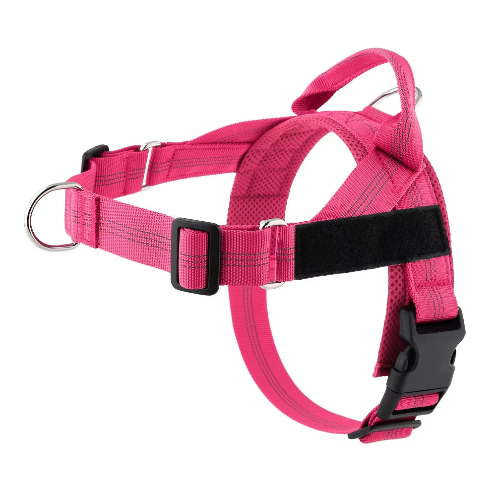 Individuell gestaltetes, reflektierendes No-Pull-Hundegeschirr mit personalisiertem Namensaufnäher