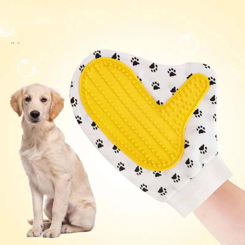 Haustierpflege-Handschuh für Hunde und Katzen – Massagehandschuh mit Weichen Noppen