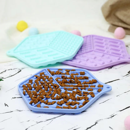 Silikon Futtermatte für Hunde und Katzen – Rutschfeste Lickmatte für Mahlzeiten und Snacks