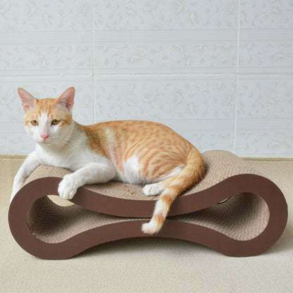Elegantes Infinity Kratzbrett für Katzen aus hochwertigem Karton