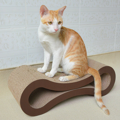 Elegantes Infinity Kratzbrett für Katzen aus hochwertigem Karton