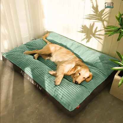 Flauschiges Hundebett mit abnehmbarem Bezug