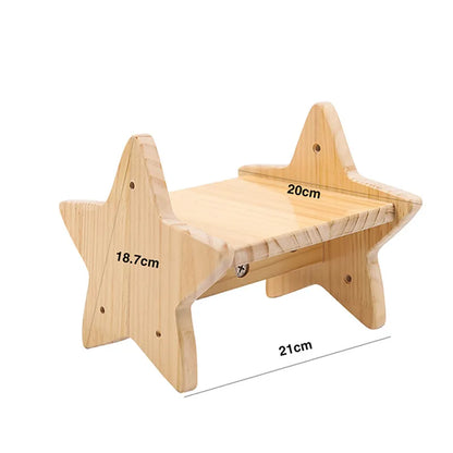 Wand-Kratzbrett für Katzen Aus Holz im Katzenkopf-Design – Gemütlicher Liegeplatz und Spielzeug