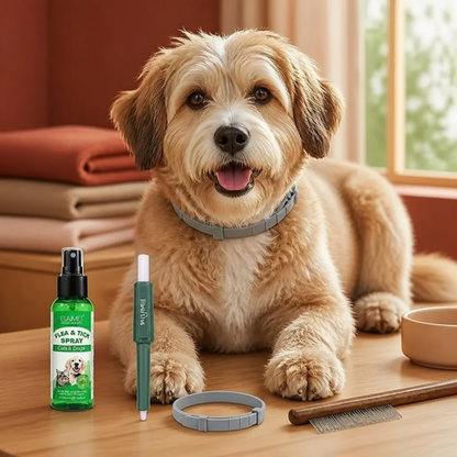 Natürliches Zeckenfrei Rundum-Schutz Set für Hunde – Das Sorglos-Paket