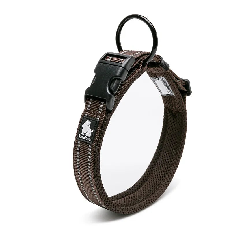 Truelove Reflektor-Hundehalsband – Atmungsaktiv und Verstellbar für Höchsten Komfort
