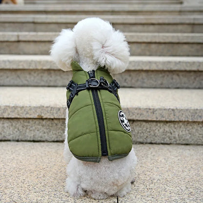 Wetterfeste Hundejacke Mit Integriertem Geschirr