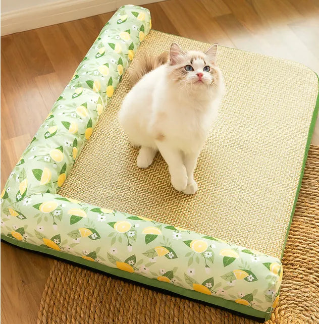 Kühlmatte für Katzen mit erhöhtem Rand – Sommerliche Erfrischung für Haustiere