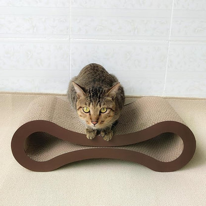 Elegantes Infinity Kratzbrett für Katzen aus hochwertigem Karton