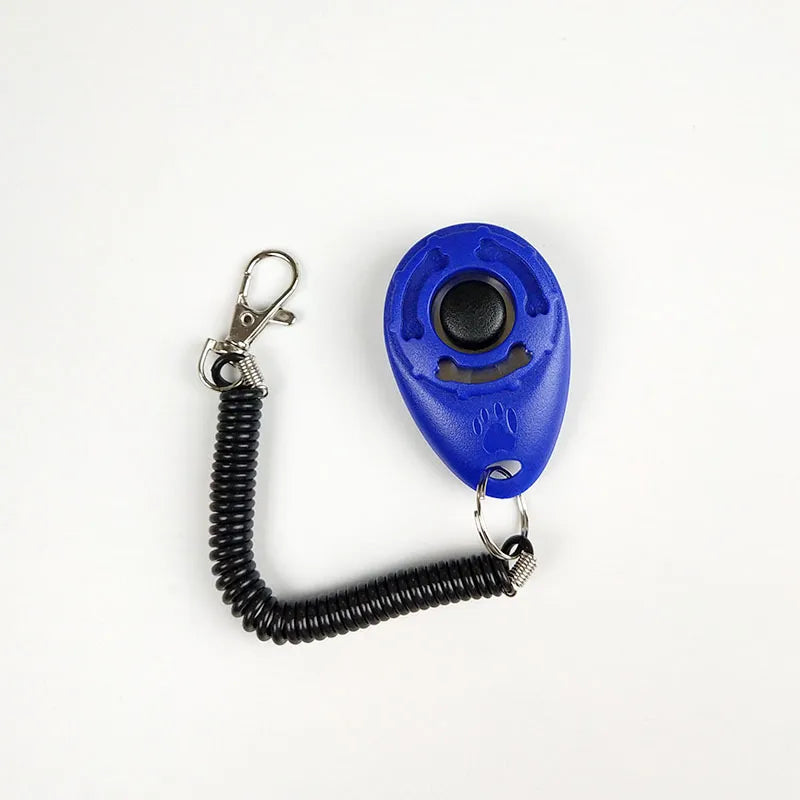 Hundetrainer Clicker – Ergonomischer Klicker mit Spirale und Karabinerhaken