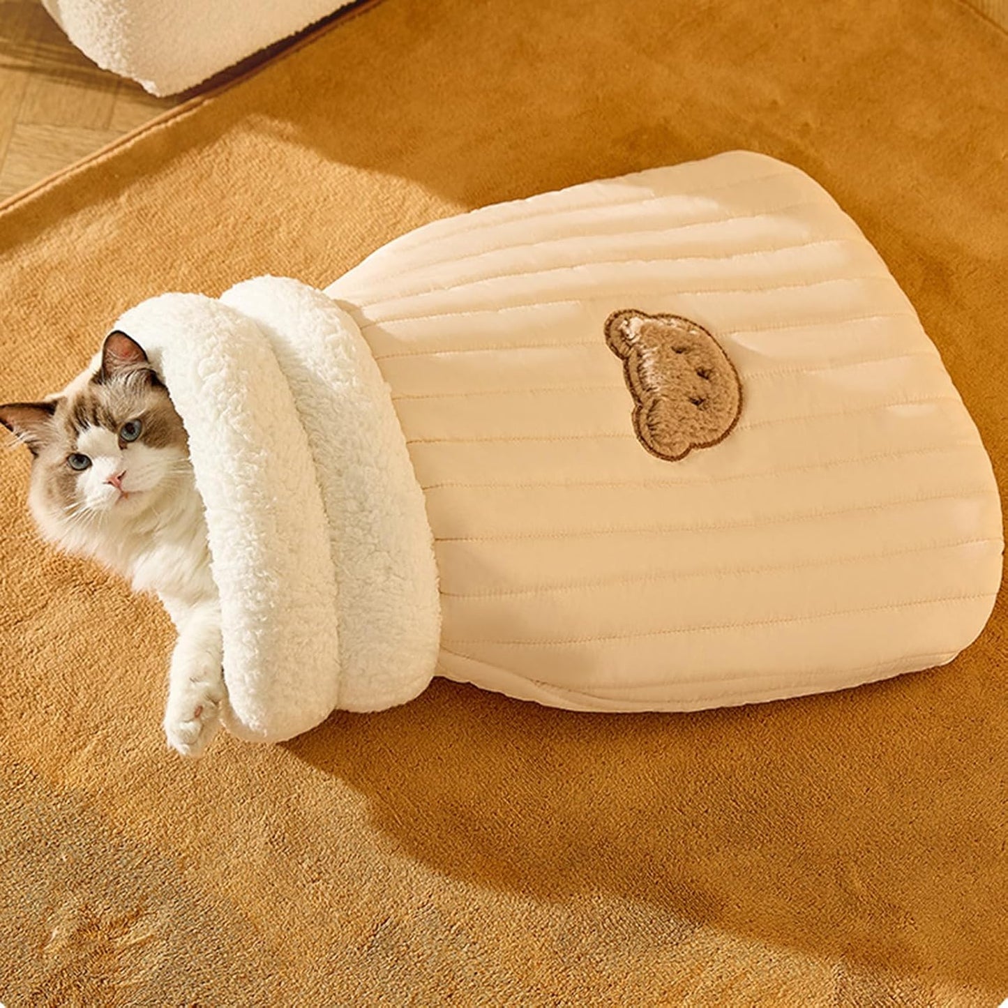 Kuscheliger Katzen-Schlafsack