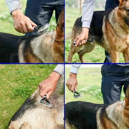 Premium 2-in-1 Entwirrkamm für Haustiere – Sanfte Fellpflege & Knotenentfernung