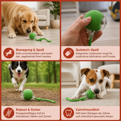 Interaktive Spielball mit Schwanz für Hunde