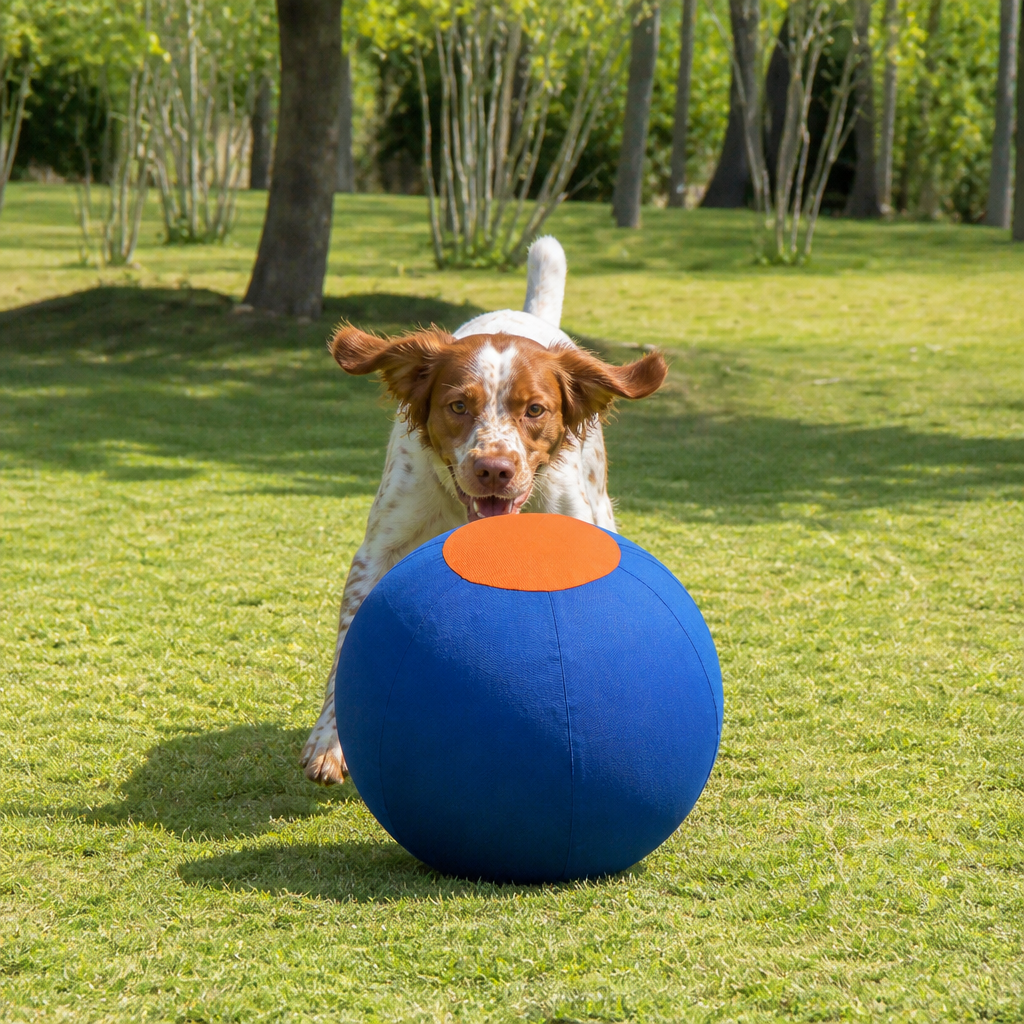 Aufblasbarer, bissfester Hüteball für Hunde – strapazierfähiges, interaktives Spielzeug zum Schieben und Hinterherjagen