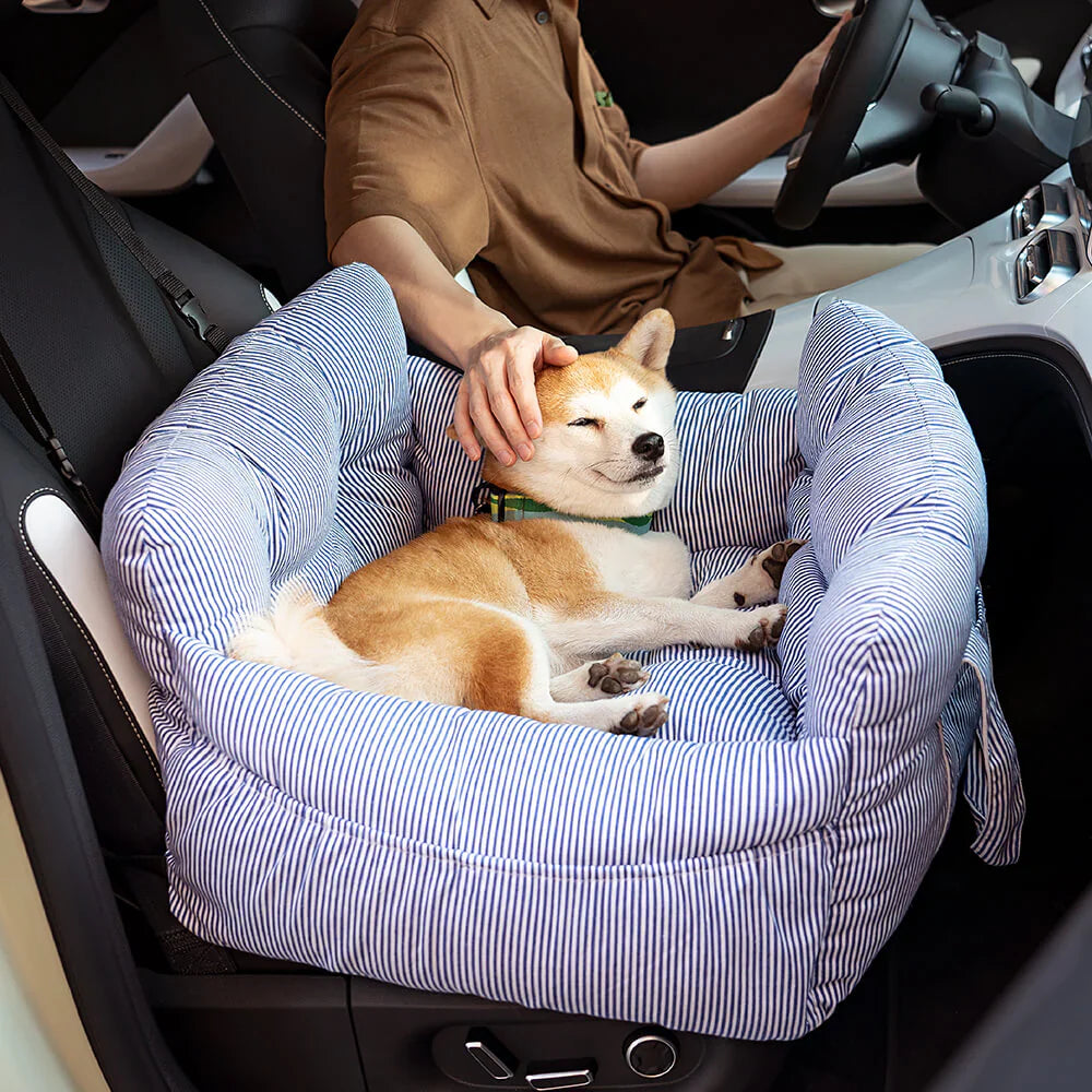 Reise-Hundebett mit hoher Seitenstütze