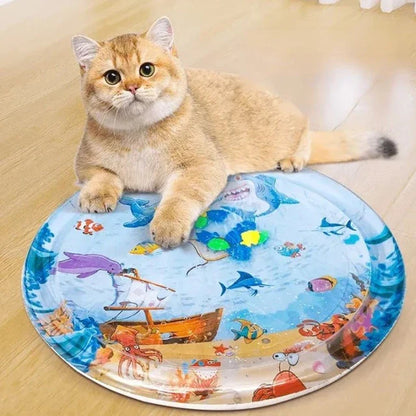 Kühlende Wasserspielmatte Für Katzen (Rund)