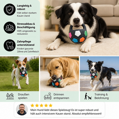 Robuster Spielzeug Ball zum Stressabbau für Hunde