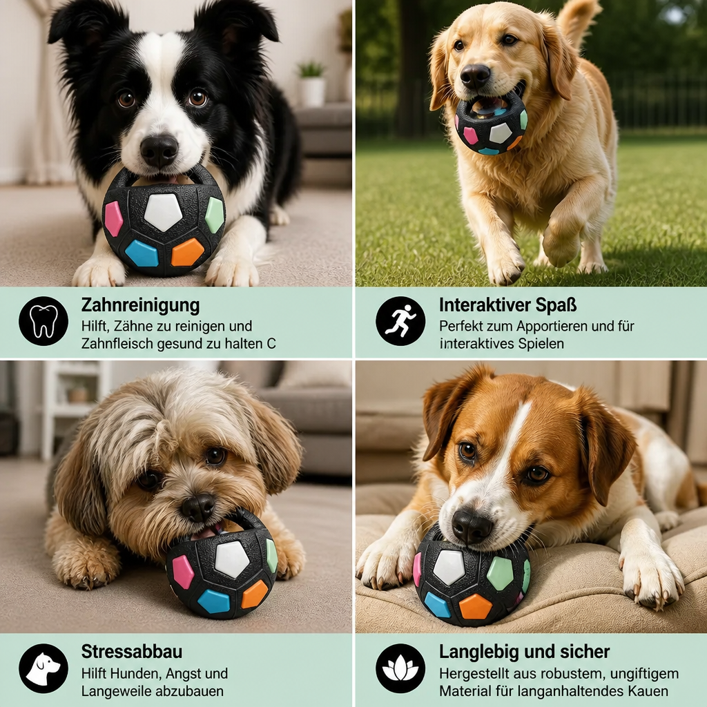 Robuster Spielzeug Ball zum Stressabbau für Hunde