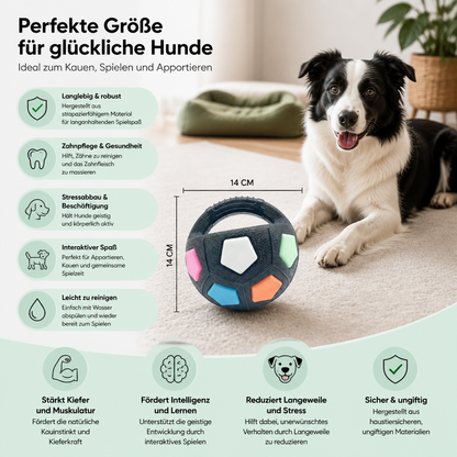 Robuster Spielzeug Ball zum Stressabbau für Hunde