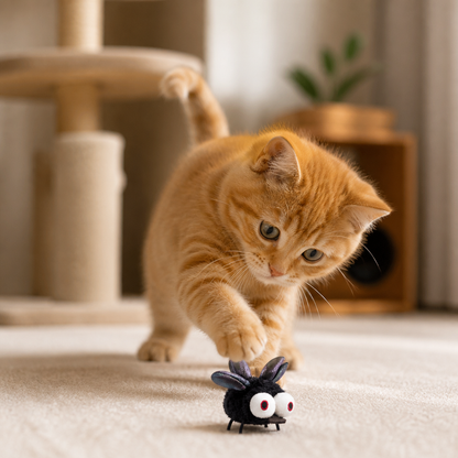 Bewegungsaktiviertes fliegendes Insektenspielzeug für Katzen
