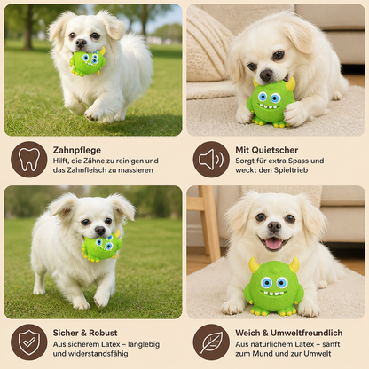 Robustes Umweltfreundliches Monster-Hundespielzeug aus Latex mit Quietscher und Zahnpflegefunktion