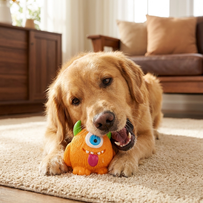 Robustes Umweltfreundliches Monster-Hundespielzeug aus Latex mit Quietscher und Zahnpflegefunktion