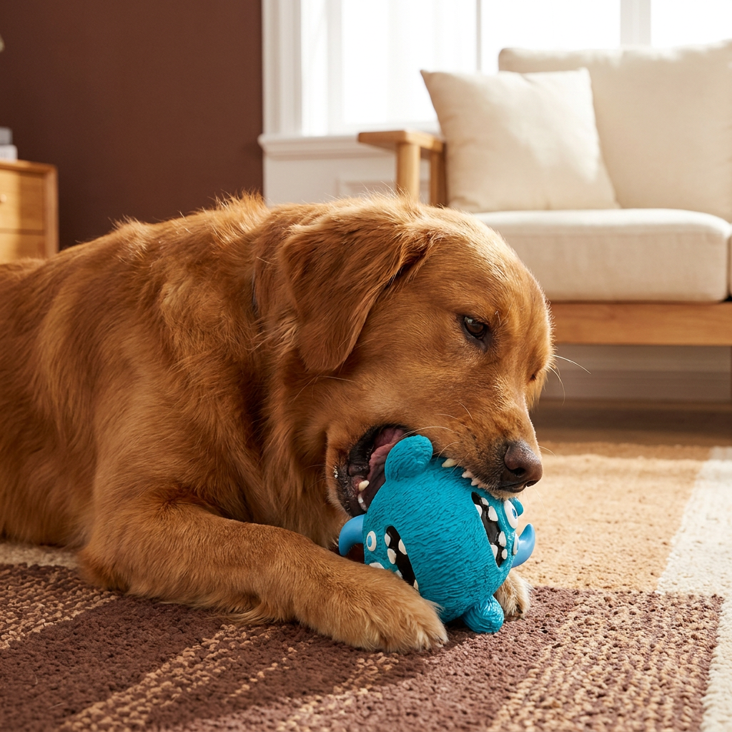 Robustes Umweltfreundliches Monster-Hundespielzeug aus Latex mit Quietscher und Zahnpflegefunktion