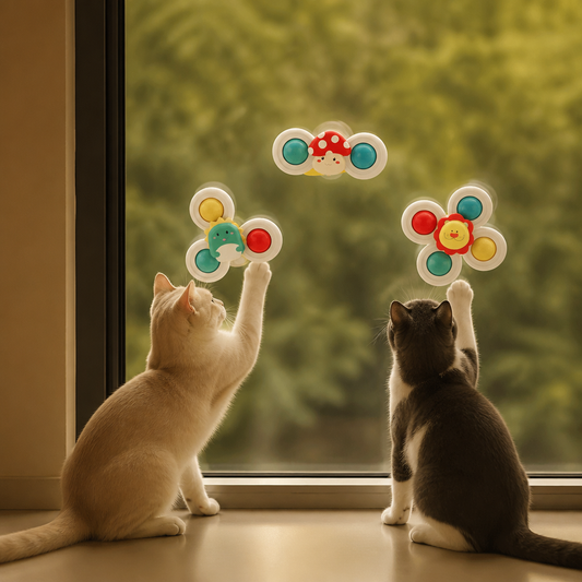 Interaktive, sich drehende Katzenspielzeuge – 3er-Set