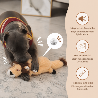 Robustes, füllungsfreies Knister- und Quietsch-Hundespielzeug