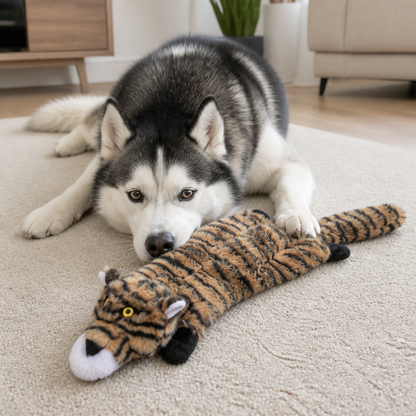 Robustes, füllungsfreies Knister- und Quietsch-Hundespielzeug