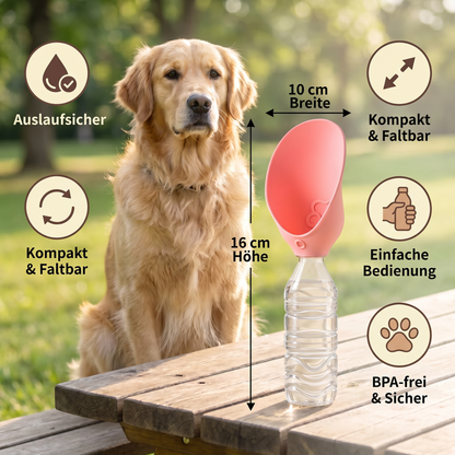 Silikon Hunde Trinkaufsatz für Flaschen