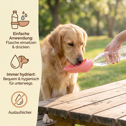 Silikon Hunde Trinkaufsatz für Flaschen