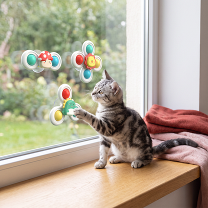 Interaktive, sich drehende Katzenspielzeuge – 3er-Set