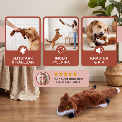 Robustes, füllungsfreies Knister- und Quietsch-Hundespielzeug