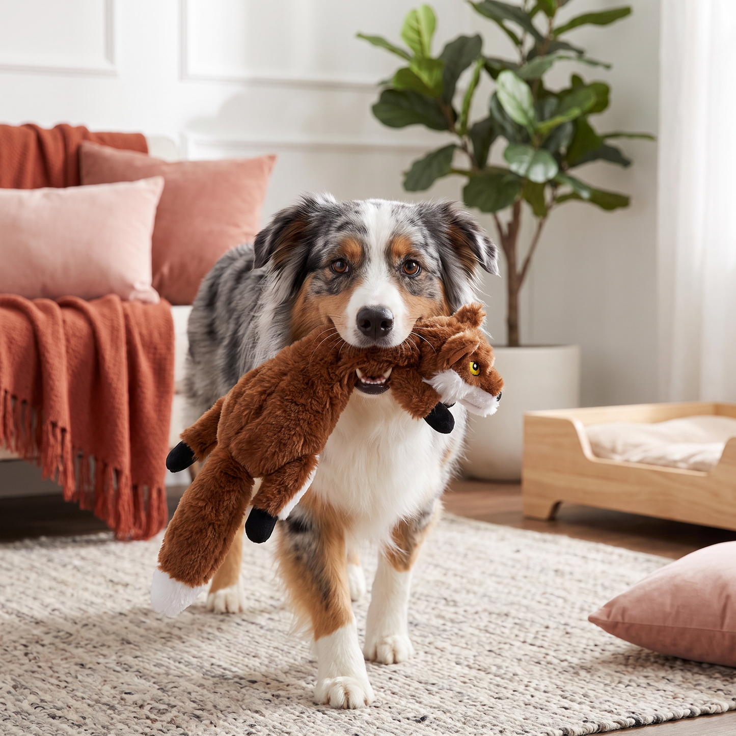 Robustes, füllungsfreies Knister- und Quietsch-Hundespielzeug