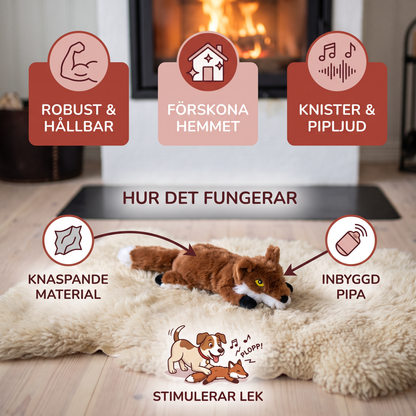 Robustes, füllungsfreies Knister- und Quietsch-Hundespielzeug