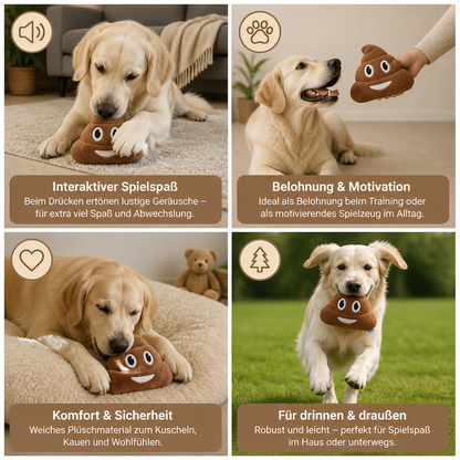 Furzendes Plüsch-Hundespielzeug mit 7 lustigen Geräuschen