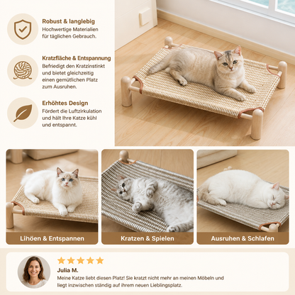Robuster 2-in-1 hängender Katzenkratzer & Katzenbett