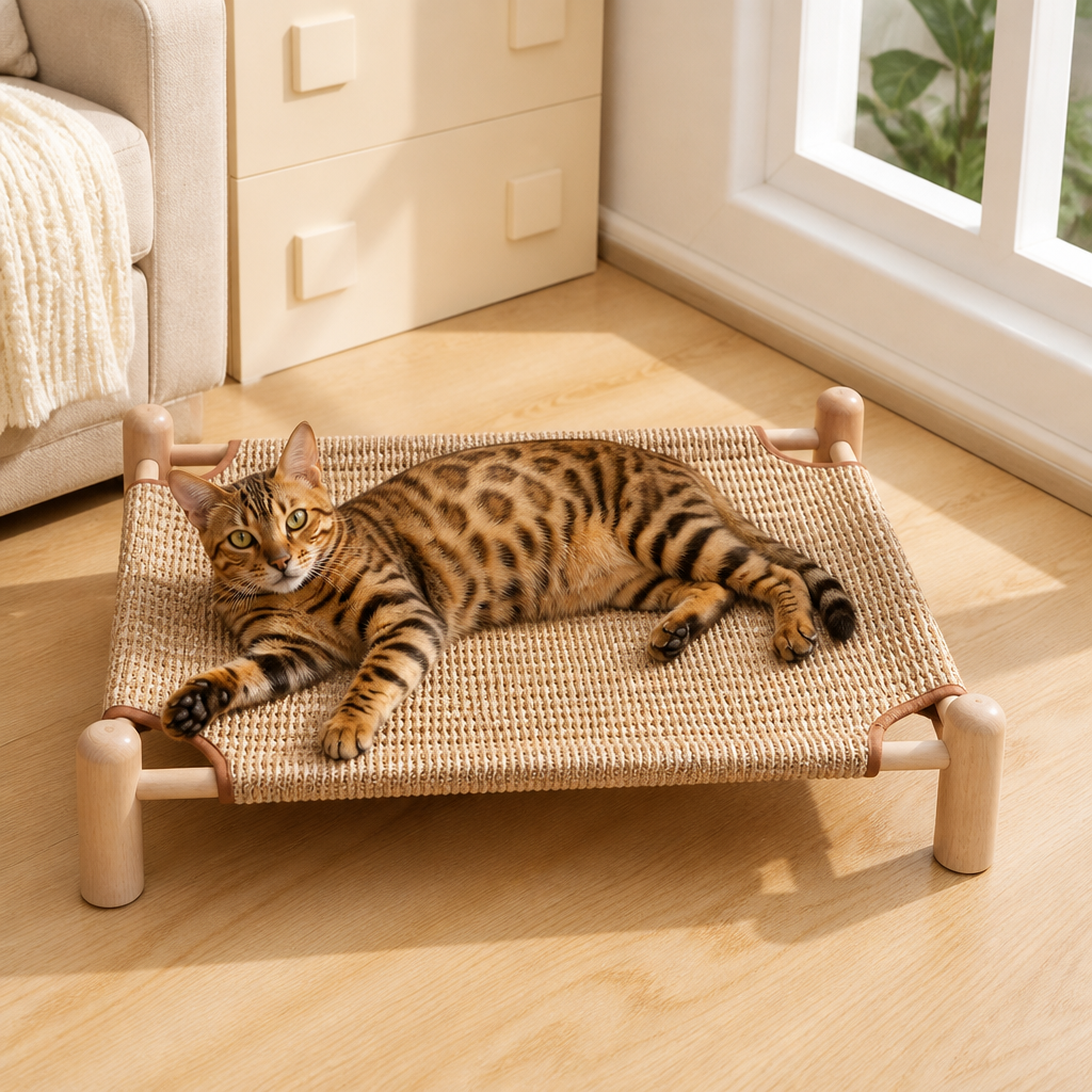 Robuster 2-in-1 hängender Katzenkratzer & Katzenbett