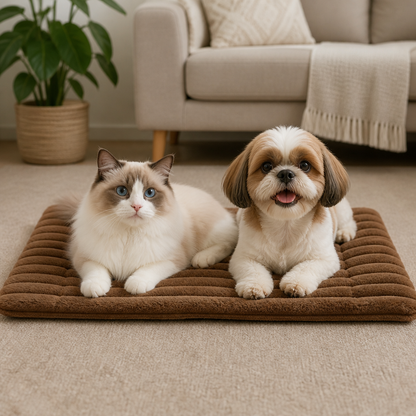 Selbstwärmende Haustiermatte für Katzen & Hunde – Leise, rutschfest & ohne Strom